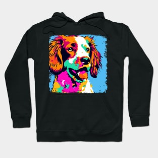 Brittany Pop Art - Dog Lover Gifts Hoodie